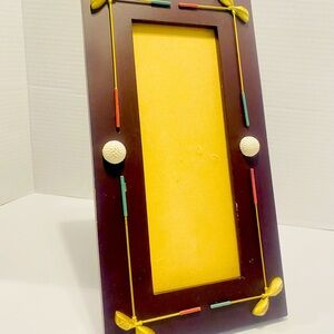 Vintage Papel Cast Art Company Gold Photo Wood Frame 13.5”-7”